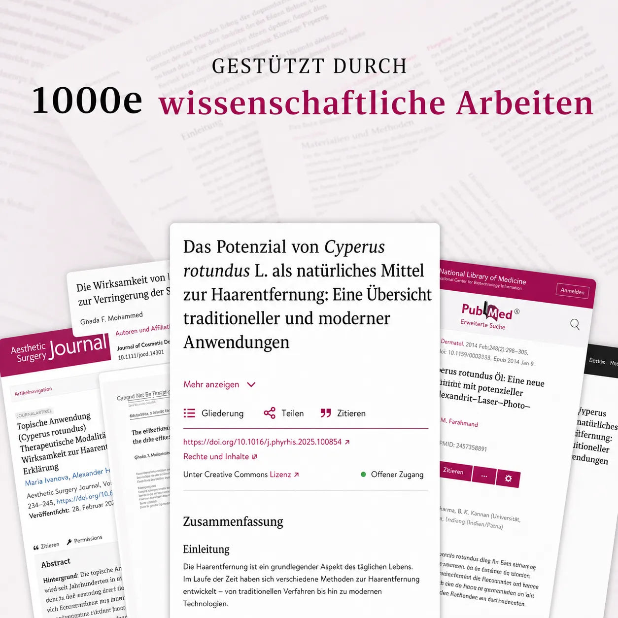 Cyperus Rotundus - Natürliche Haarentfernung